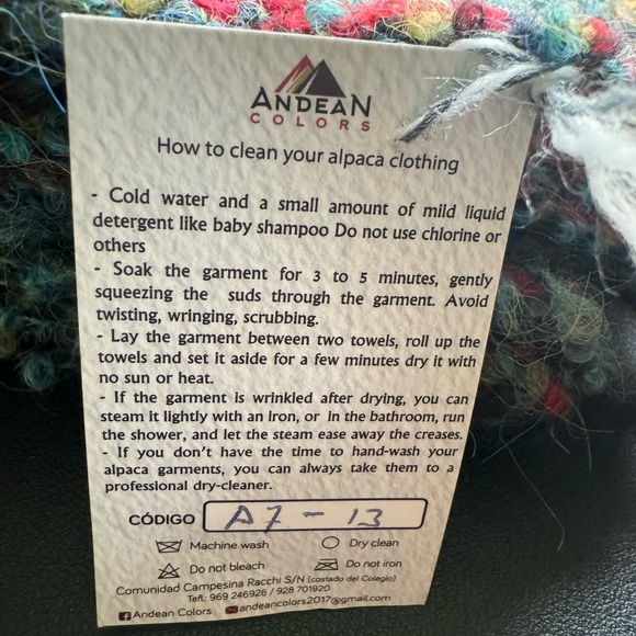 100% Baby Alpaca rainbow scarf. Soft, light and about 6ft+ of comfort. - Picture 5 of 7